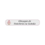 Boligrafo blanco para pastelería personalizado