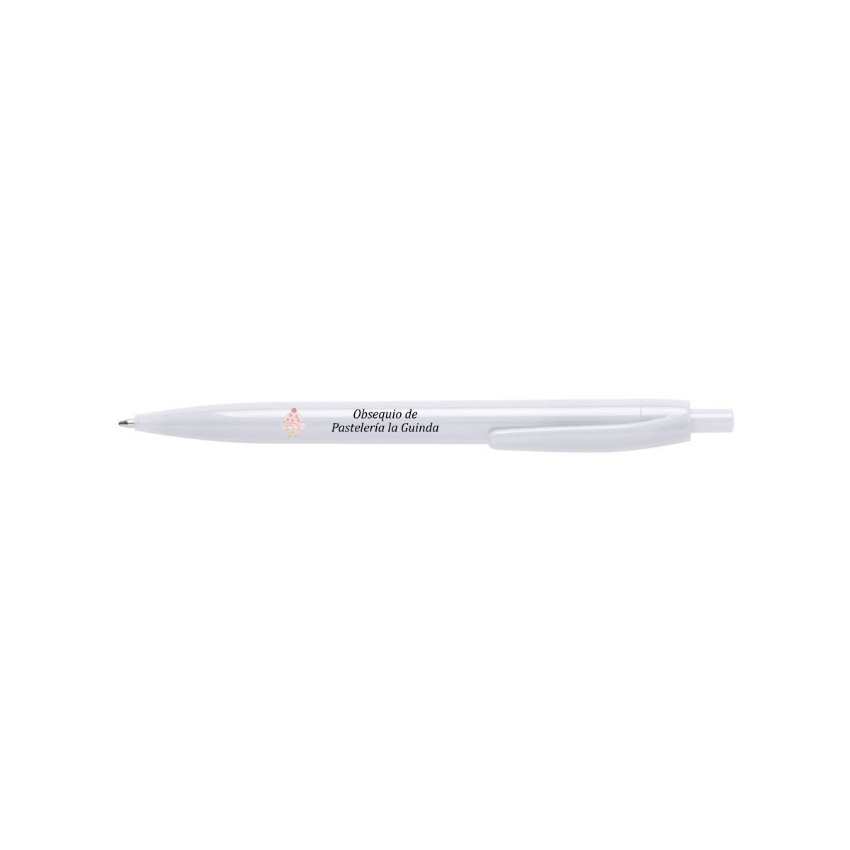 Boligrafo blanco para pastelería personalizado