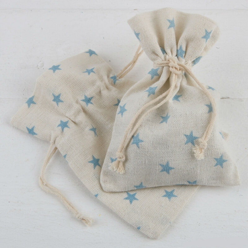 Bolsitas Rústicas con Estrellitas Color: rosa, azul Bolsas Bolsitas Rústicas con Estrellitas Color: rosa, azul Bolsas