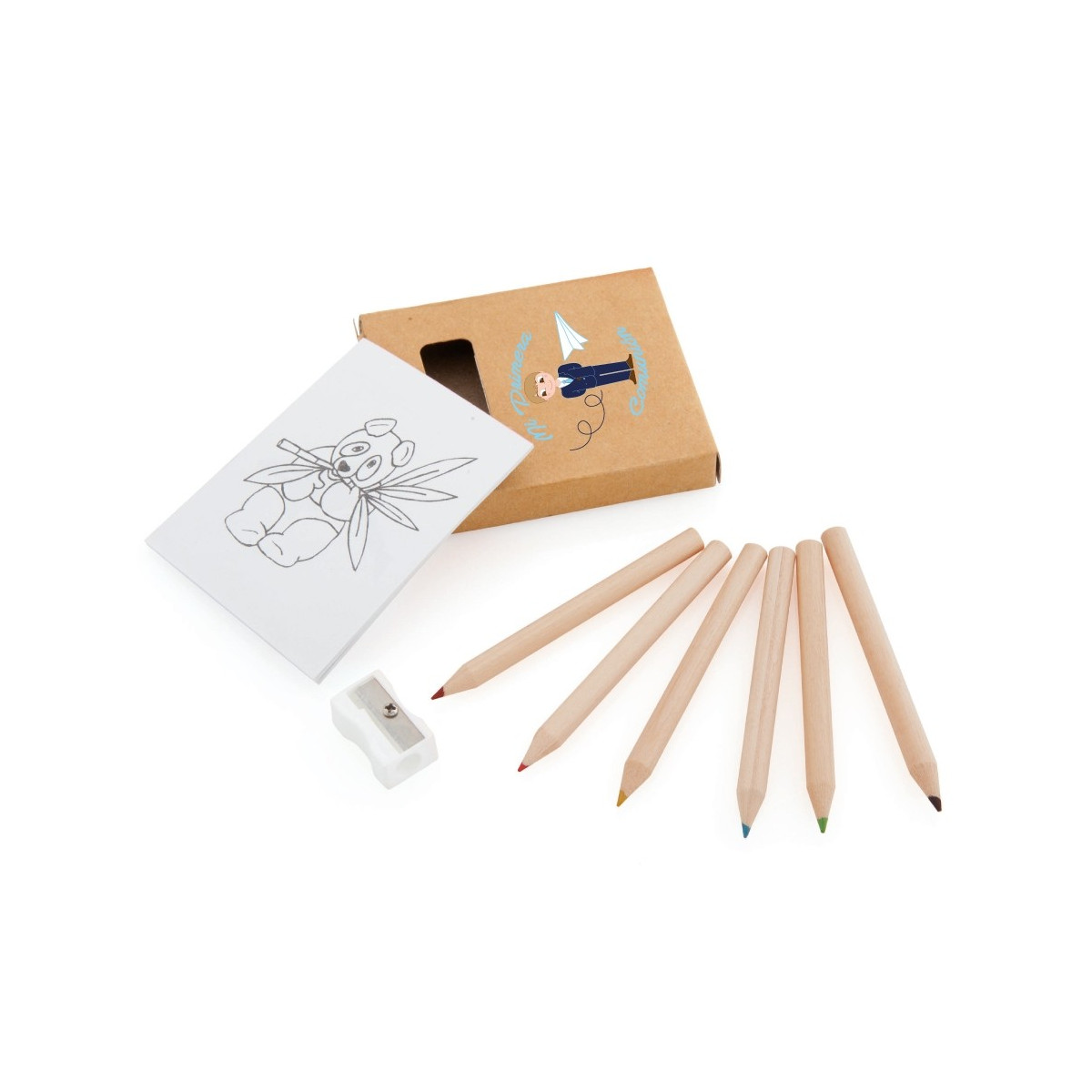 Set para colorear para comunión de niño
