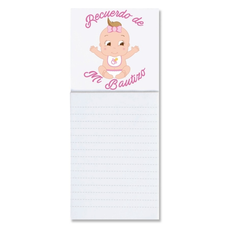 Libreta Con Imán Para Bautizo De Niña Libreta Con Imán Para Bautizo De Niña