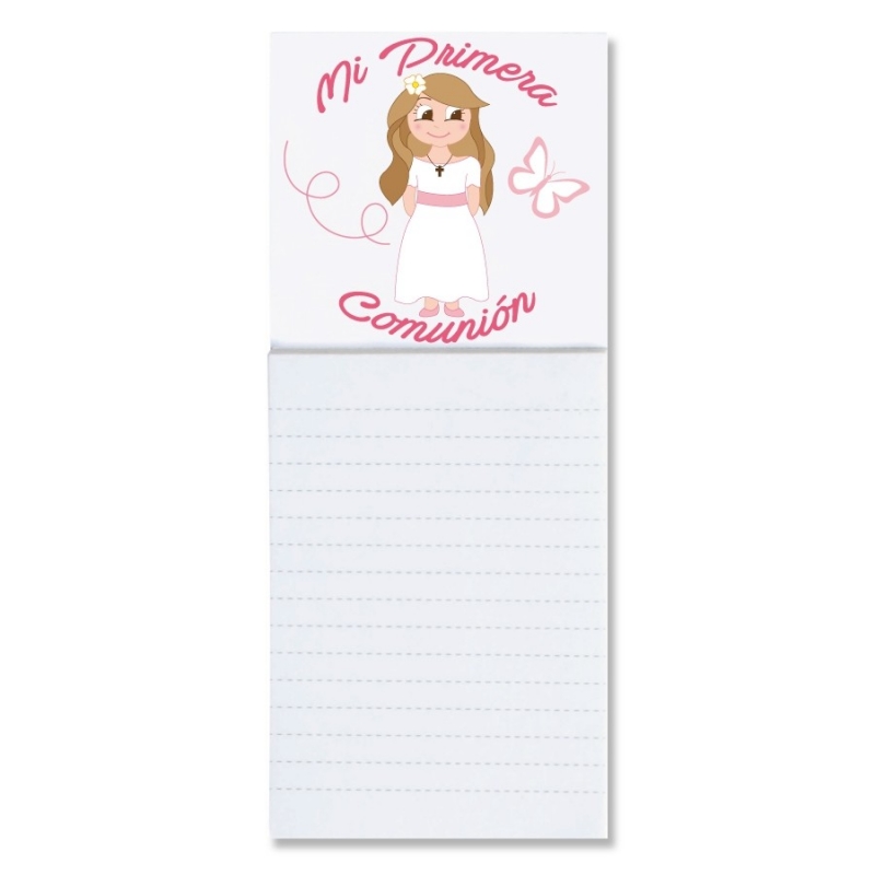 Libreta Con Imán Para Comunión De Niña Libreta Con Imán Para Comunión De Niña