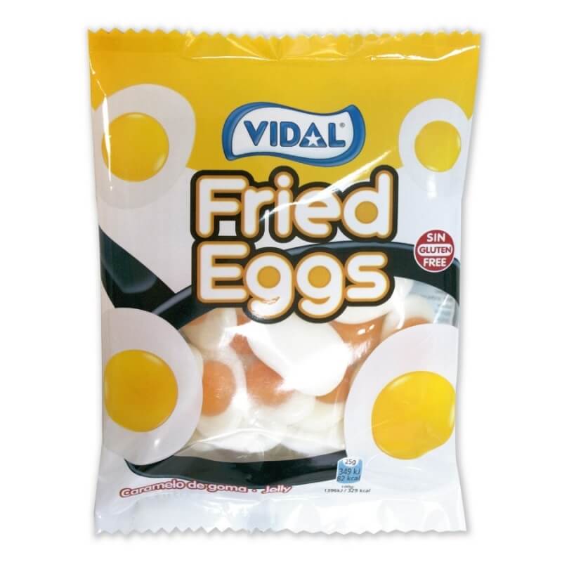 Huevos fritos de gominola