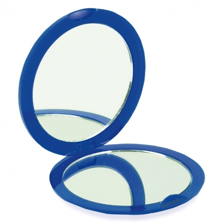 Espejo doble plegable azul