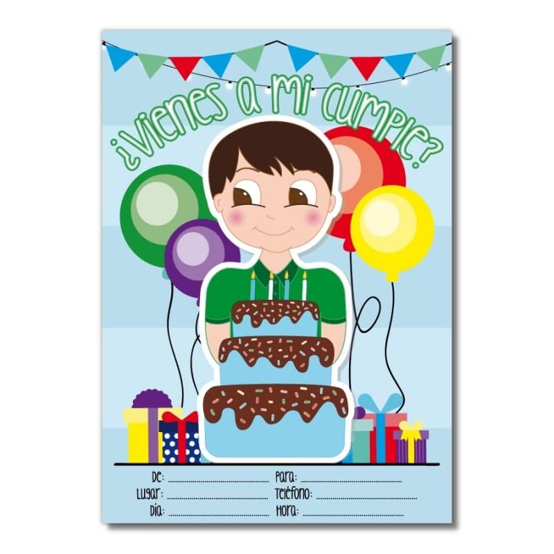 Invitación Para Cumpleaños Para Chicos Invitación Para Cumpleaños Para Chicos