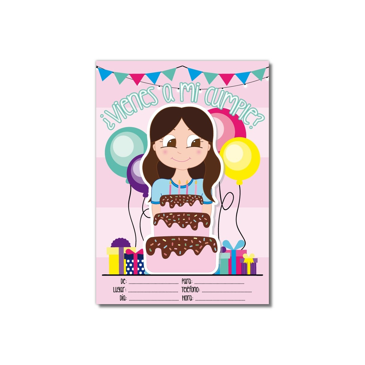 Invitaciones para cumpleaños de chicas