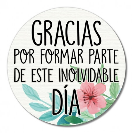 Pegatinas de Agradecimiento