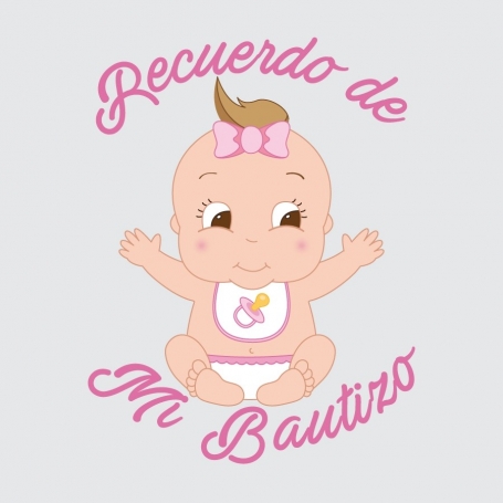 Etiquetas Adhesivas Bautizo Niña