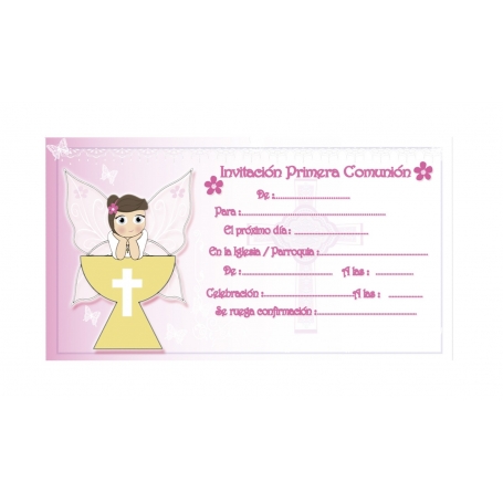Invitación De Comunión Niña
