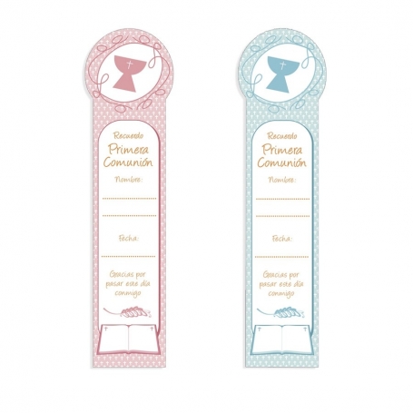 Pack 25 Marcapáginas Comunión Para Personalizar