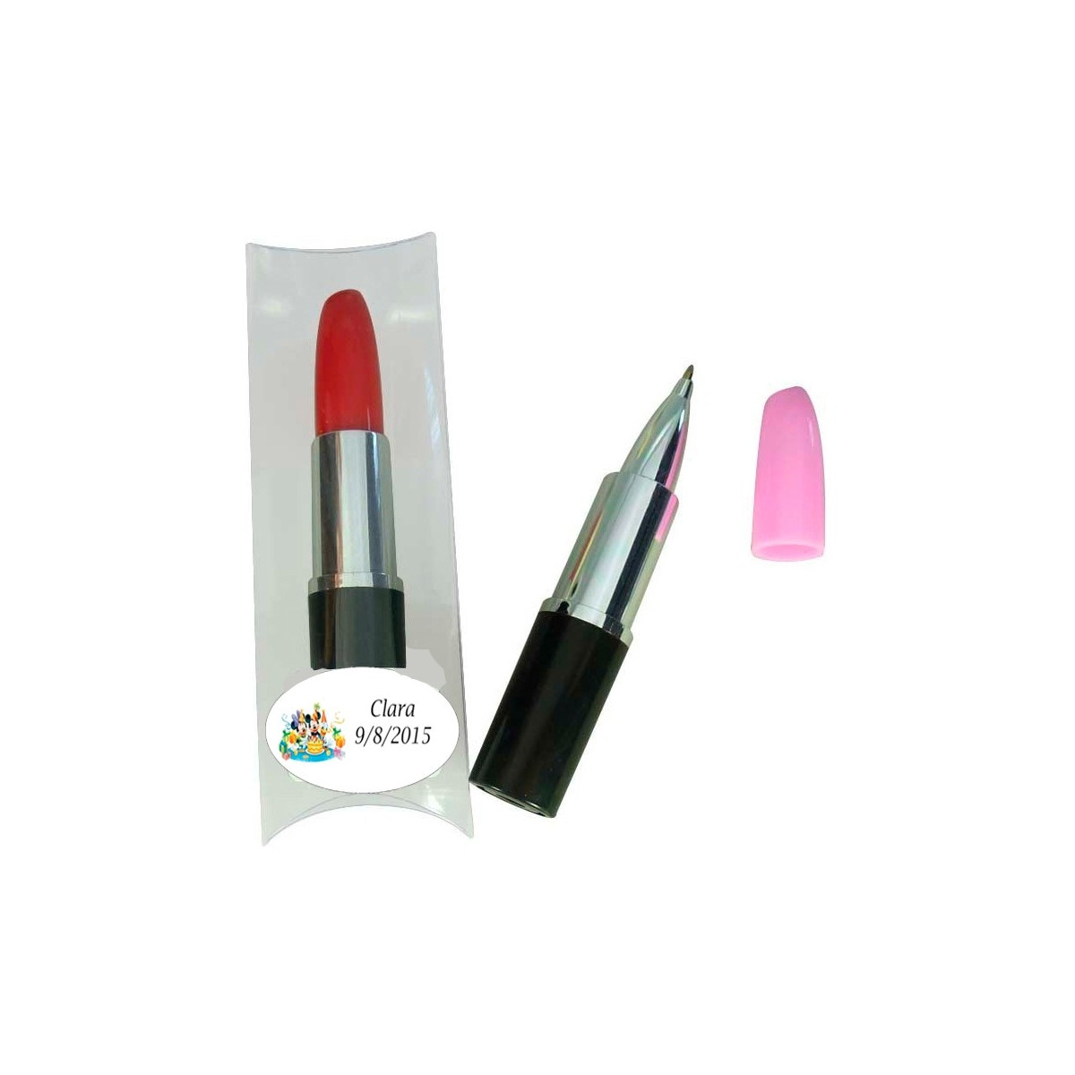 Boli pintalabio para detalles de cumpleaños personalizado