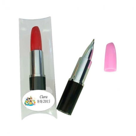 Boli pintalabio para detalles de cumpleaños personalizado