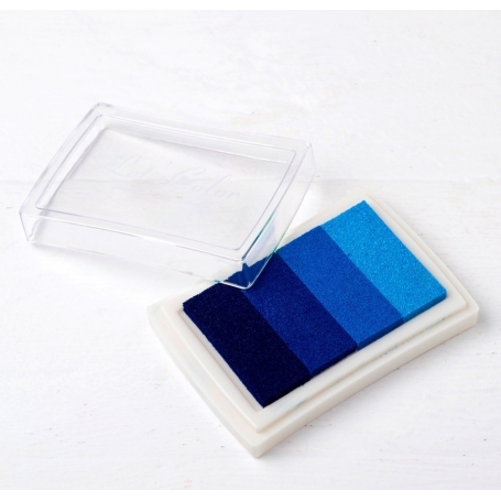 Tinta De Huellas De Color Azul