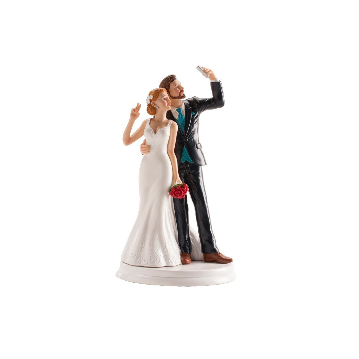 Pareja de boda selfie originales
