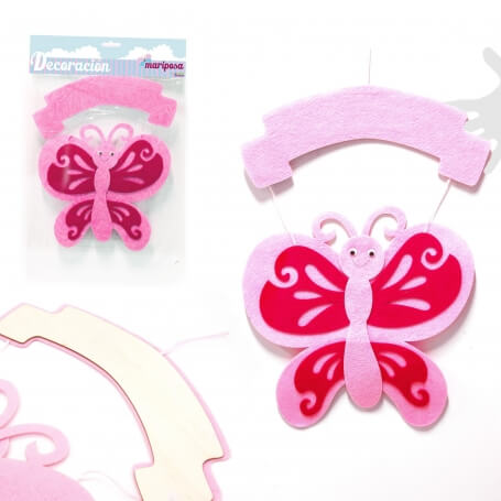 Mariposa Rosa Para Decoración