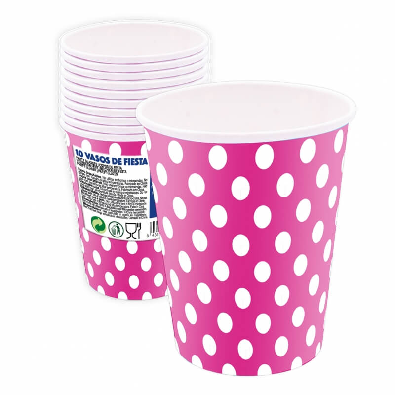 Pack De Vasos Desechables De Lunares Pack De Vasos Desechables De Lunares