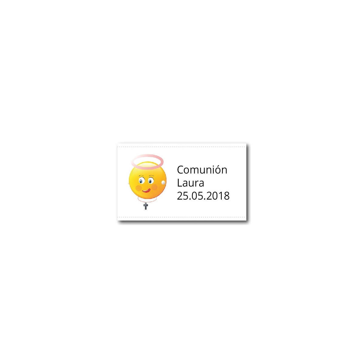 Adhesivos personalizados para comunión niña