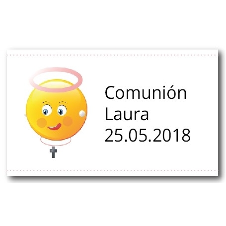 Adhesivos Personalizados Para Comunión Niña