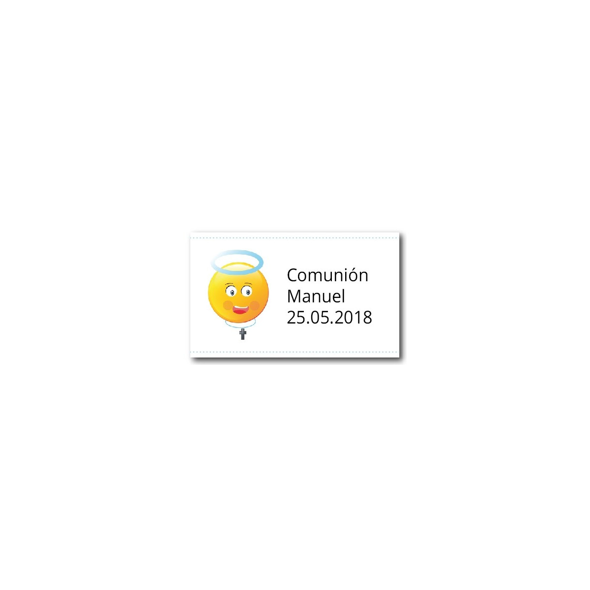 Adhesivos personalizados para comunión niño