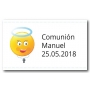 Costurero de bolso personalizado con adhesivo comunión