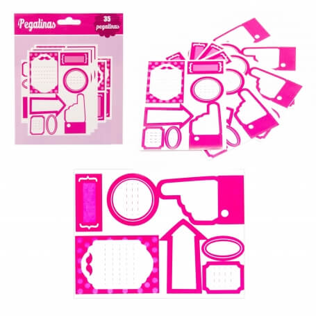 Pack de pegatinas rosa para escribir