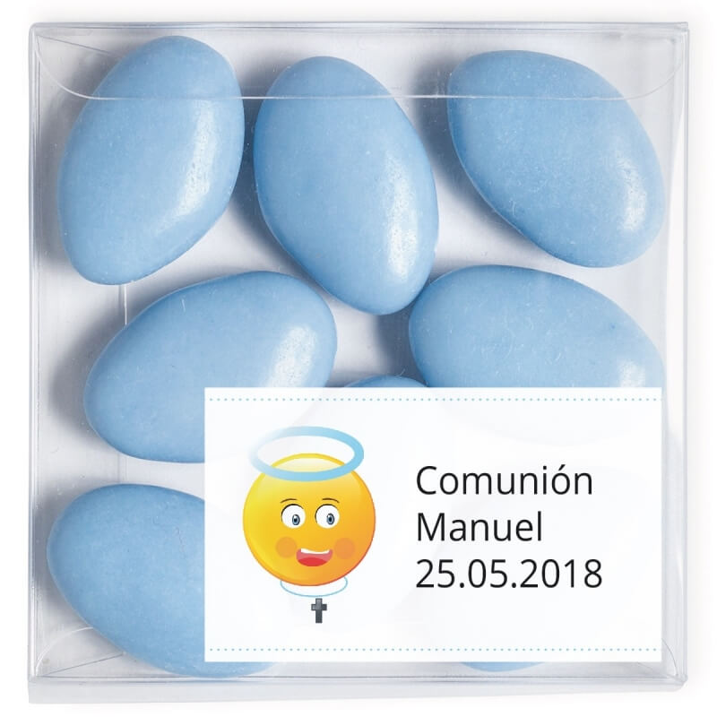 Peladillas En Caja De Acetato Personalizada Para Fecha Y Nombre De Comunión Peladillas En Caja De Acetato Personalizada Para Fecha Y Nombre De Comunión