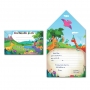 Pack 8 Invitación Sobre De Dinosaurios