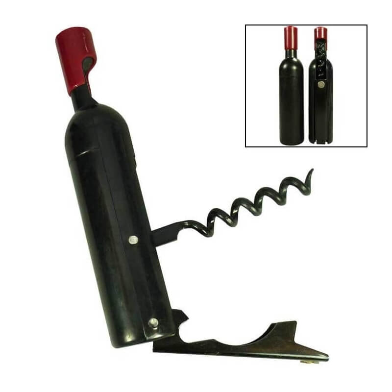 Sacacorchos forma botella