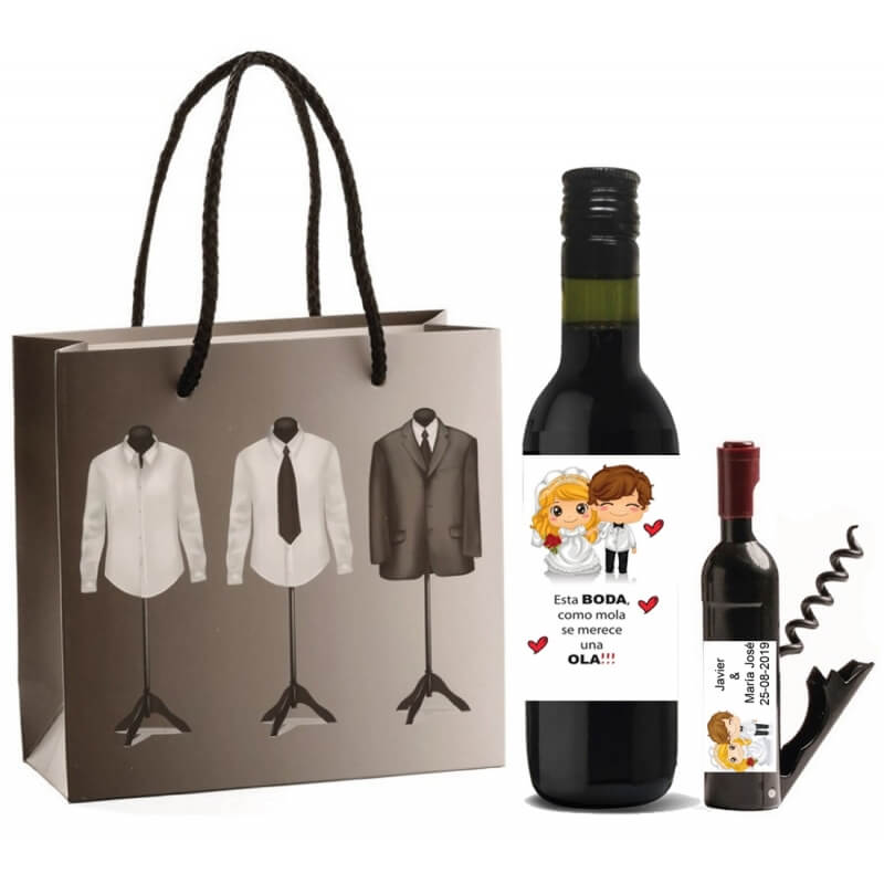 Set vino sacachorchos