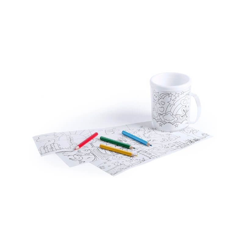 Taza para colorear