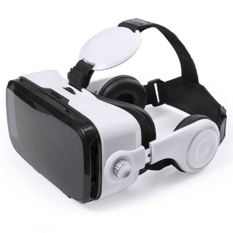 Gafas de realidad virtual con auriculares