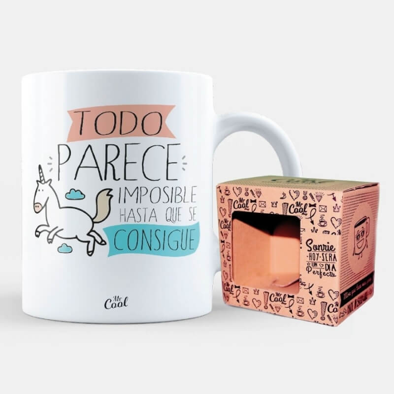 Taza original de unicornio