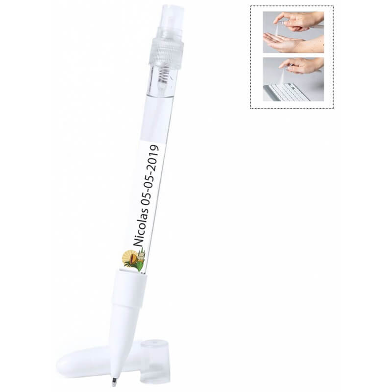 Bolígrafo blanco con gel para comunión niño personalizable