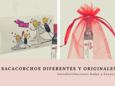 Sacacorchos de boda diferentes